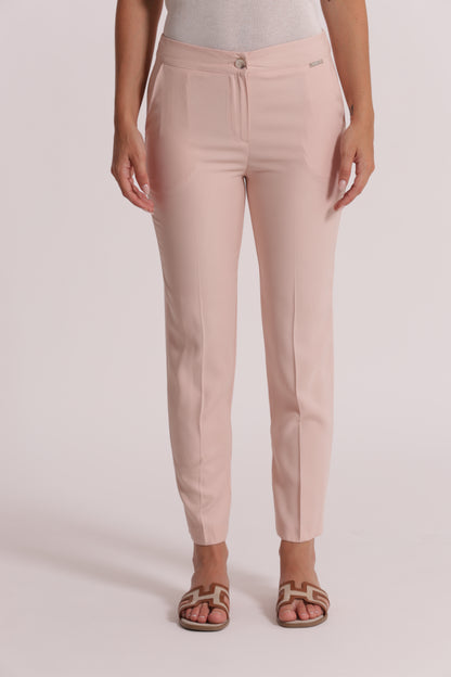 PANTALONE SIGARETTA CON ELASTICO DIETRO