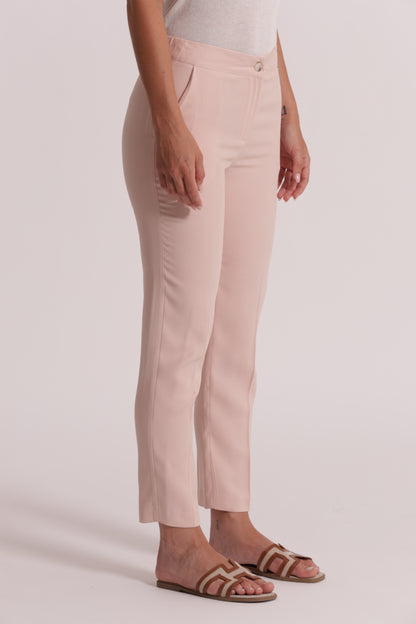 PANTALONE SIGARETTA CON ELASTICO DIETRO
