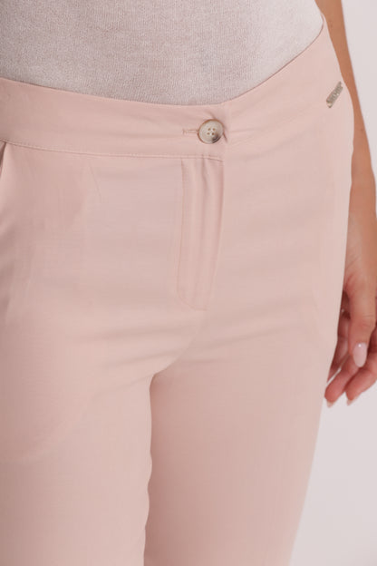PANTALONE SIGARETTA CON ELASTICO DIETRO