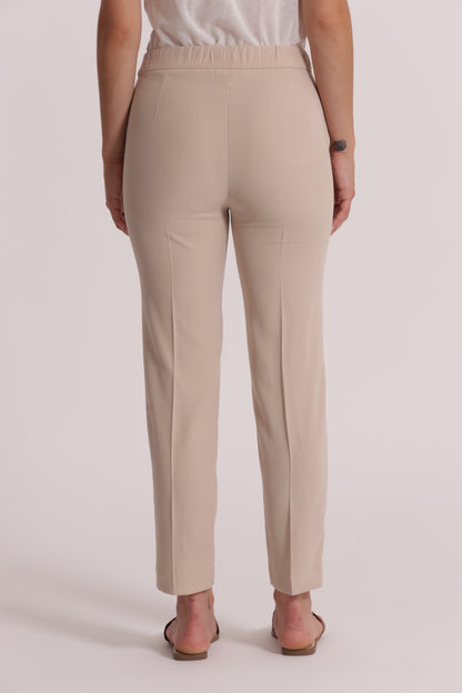 PANTALONE SIGARETTA CON ELASTICO DIETRO