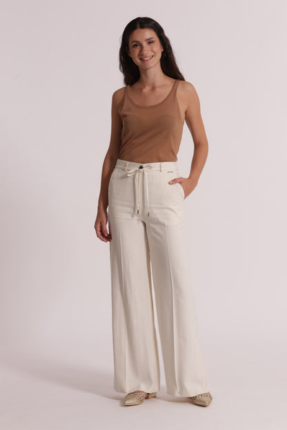 PANTALONE PALAZZO CON ELASTICO DIETRO