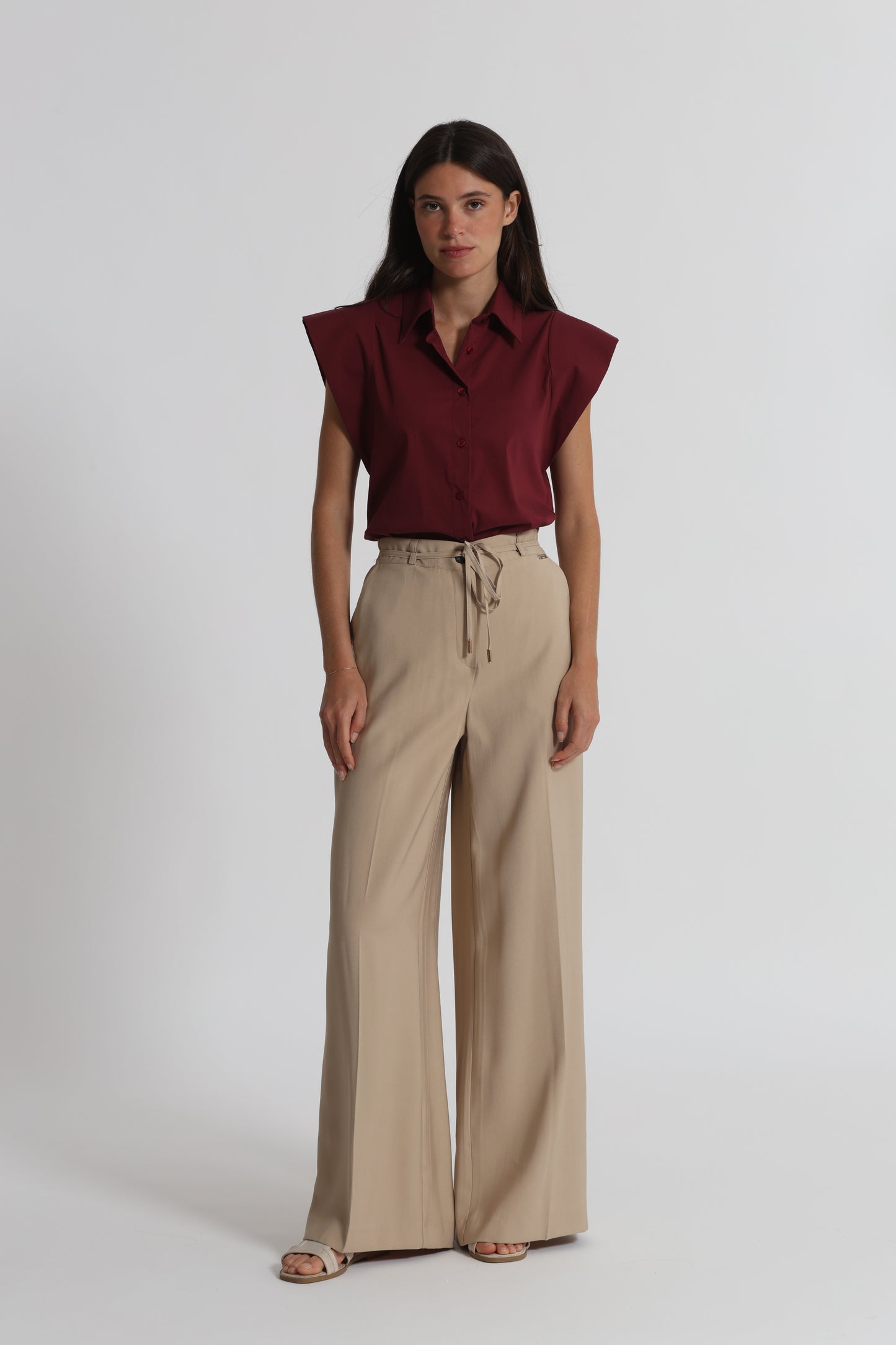PANTALONE PALAZZO CON ELASTICO DIETRO
