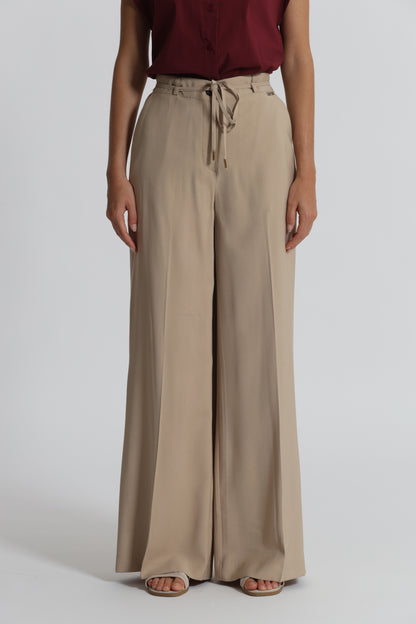 PANTALONE PALAZZO CON ELASTICO DIETRO