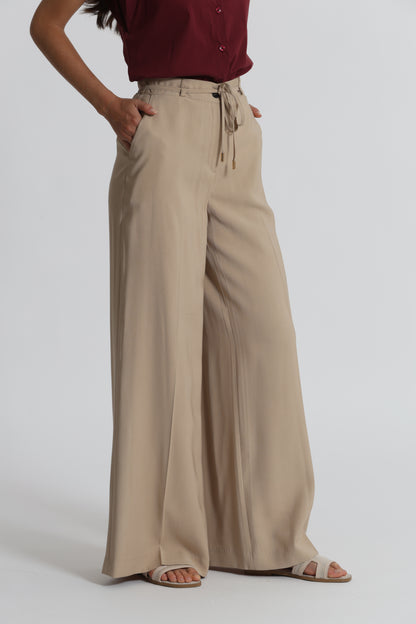 PANTALONE PALAZZO CON ELASTICO DIETRO