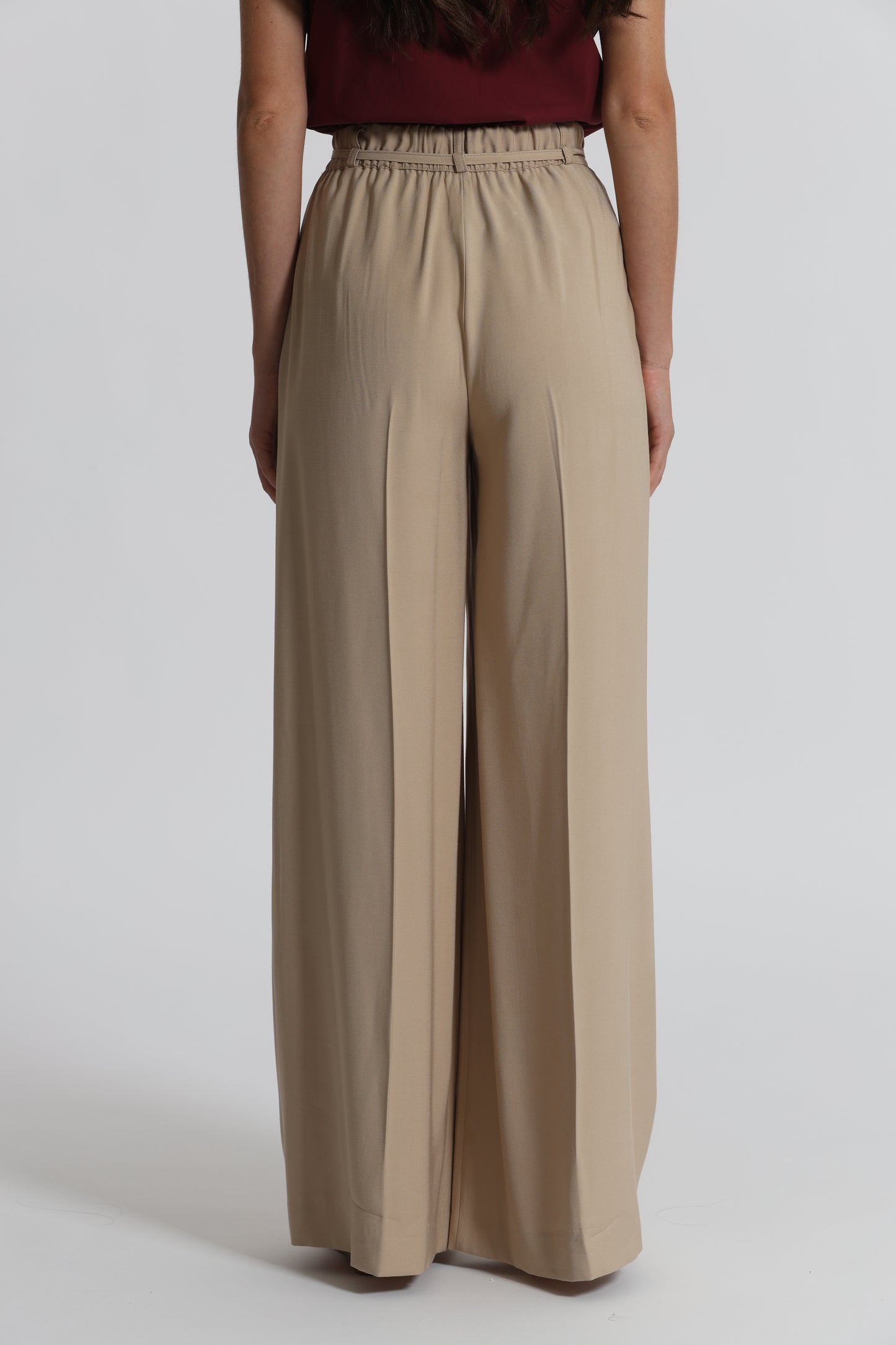 PANTALONE PALAZZO CON ELASTICO DIETRO