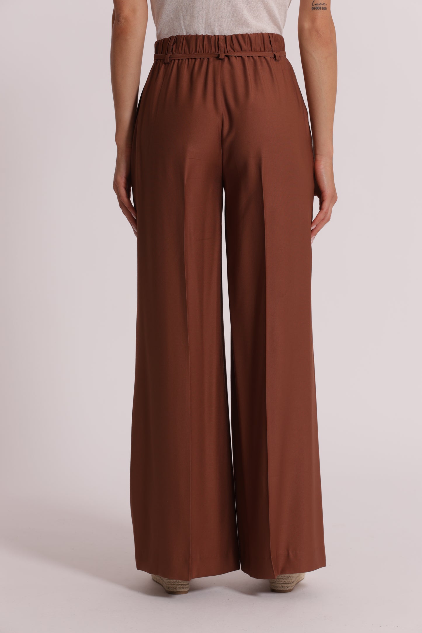 PANTALONE PALAZZO CON ELASTICO DIETRO