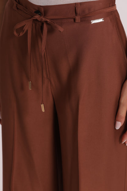 PANTALONE PALAZZO CON ELASTICO DIETRO
