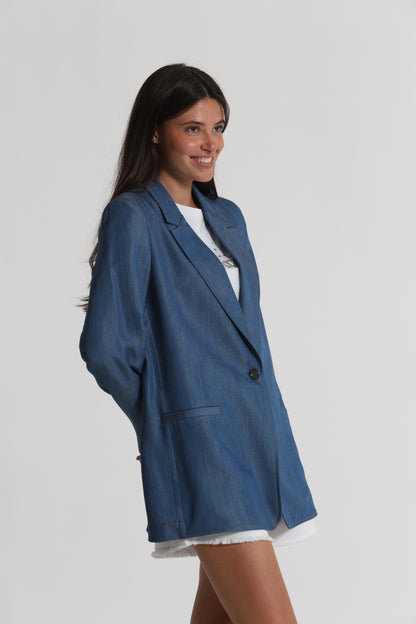 GIACCA LUNGA IN CHAMBRAY