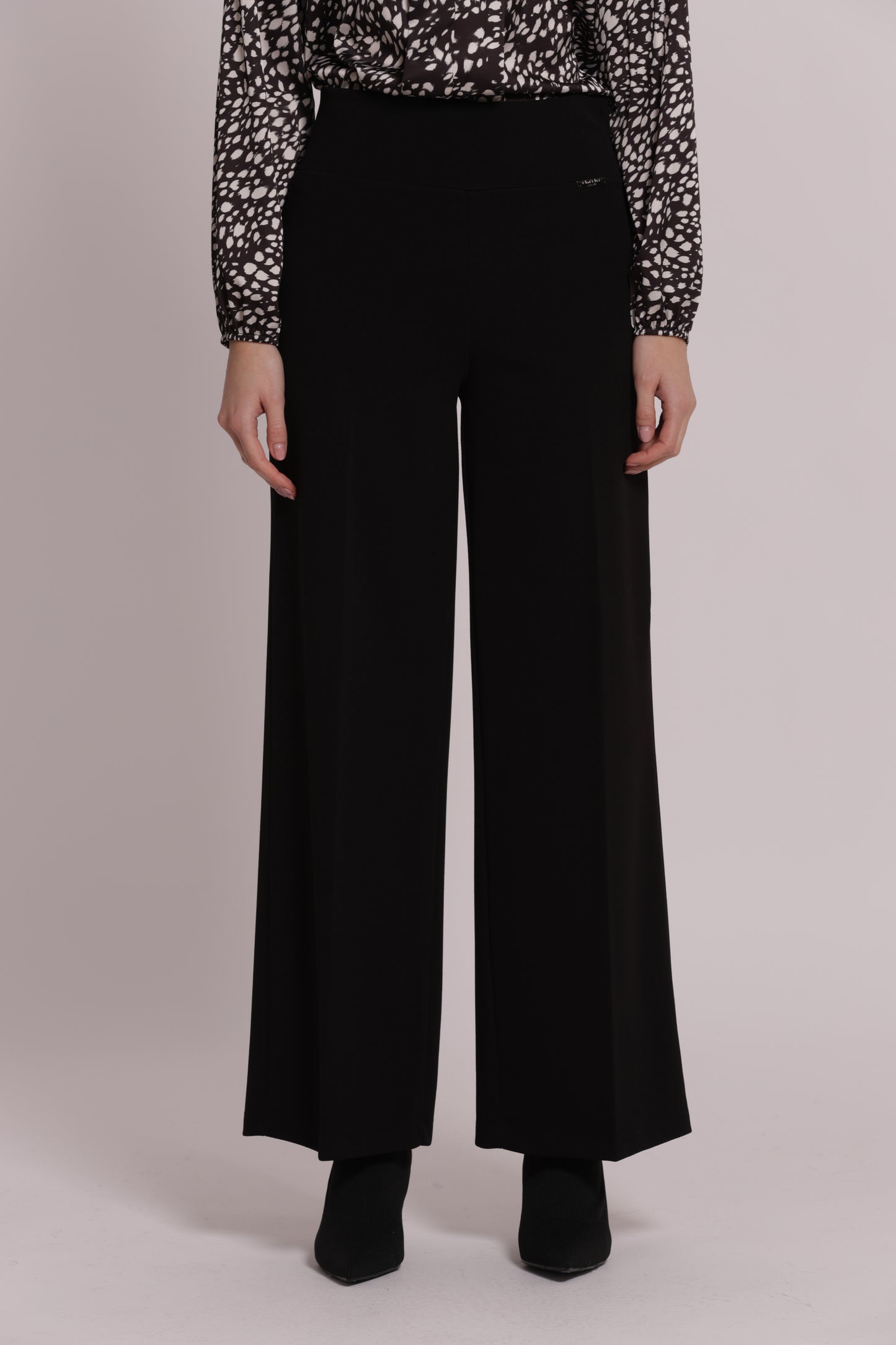PANTALONE PALAZZO IN SCUBA CREPE