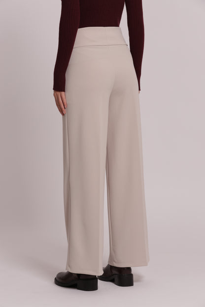 PANTALONE PALAZZO IN SCUBA CREPE