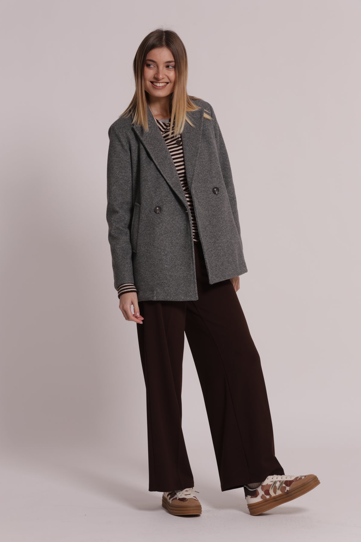 PANTALONE PALAZZO IN SCUBA CREPE