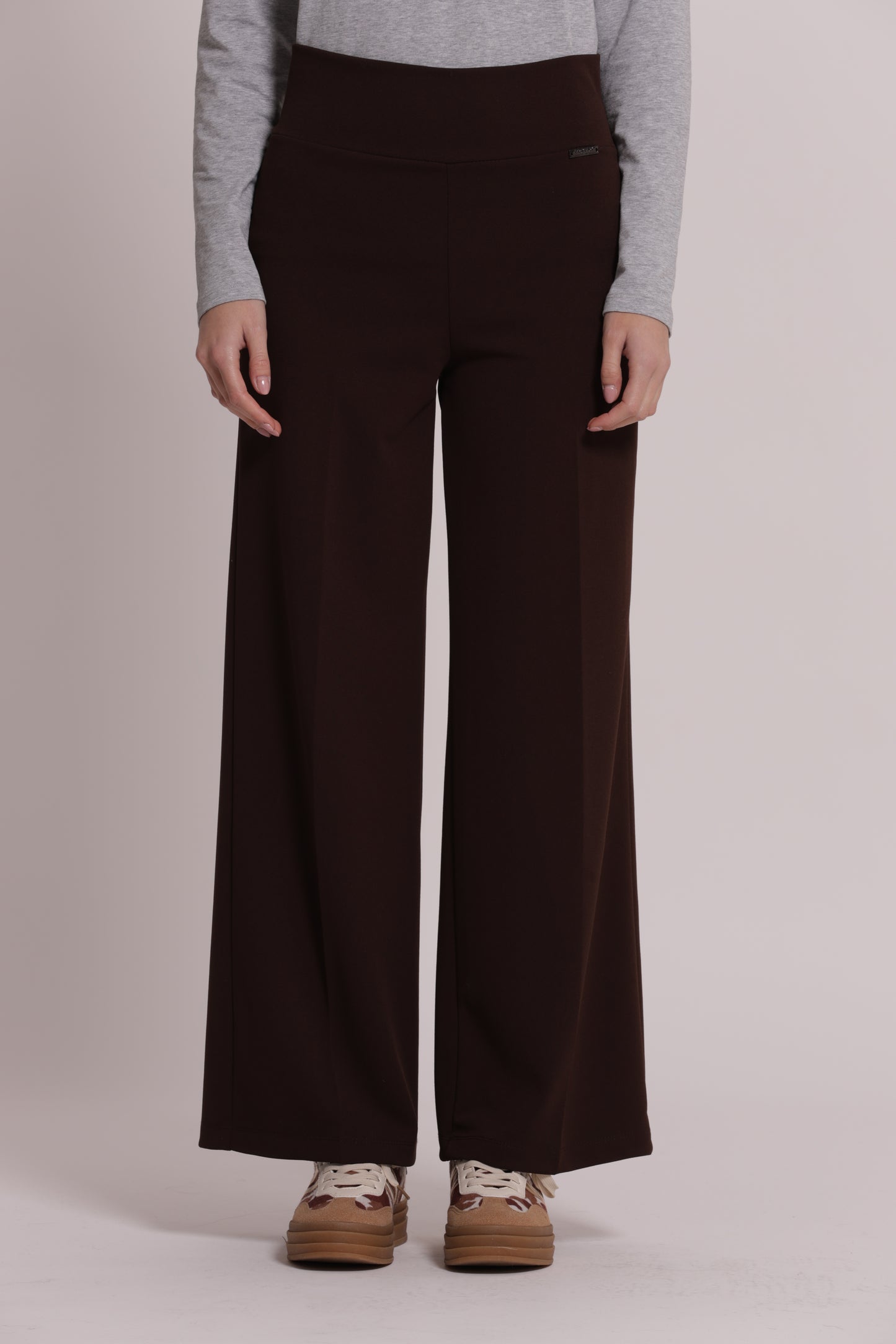 PANTALONE PALAZZO IN SCUBA CREPE