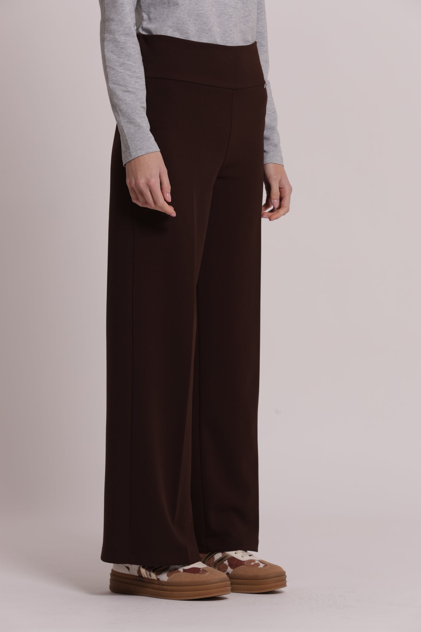 PANTALONE PALAZZO IN SCUBA CREPE