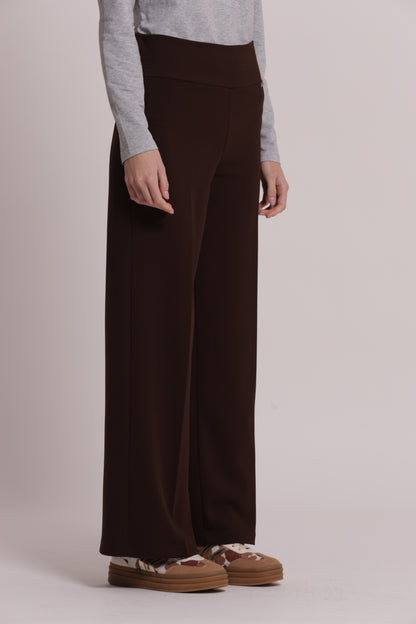 PANTALONE PALAZZO IN SCUBA CREPE