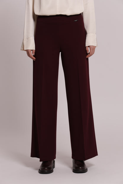 PANTALONE PALAZZO IN SCUBA CREPE