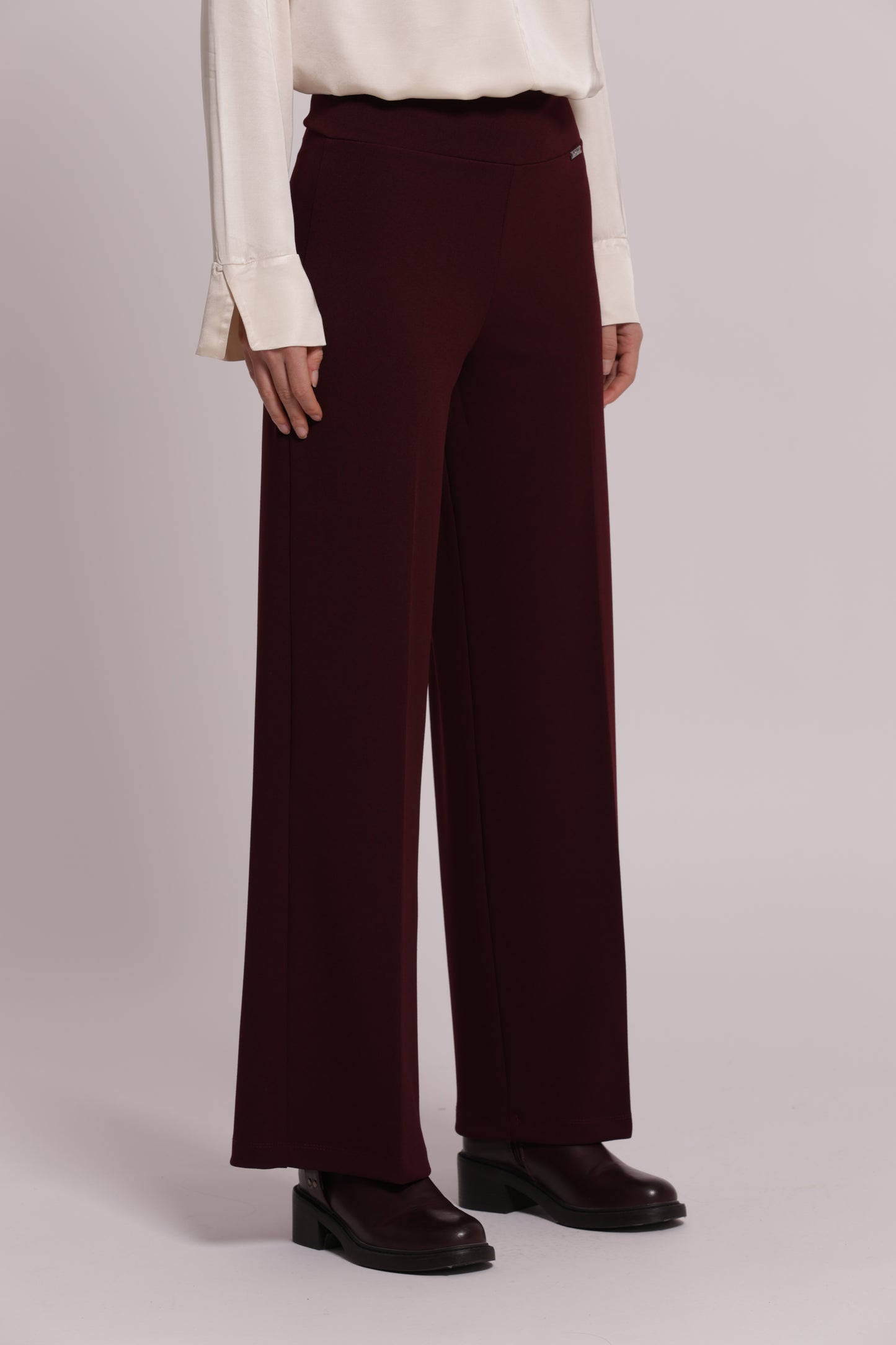PANTALONE PALAZZO IN SCUBA CREPE