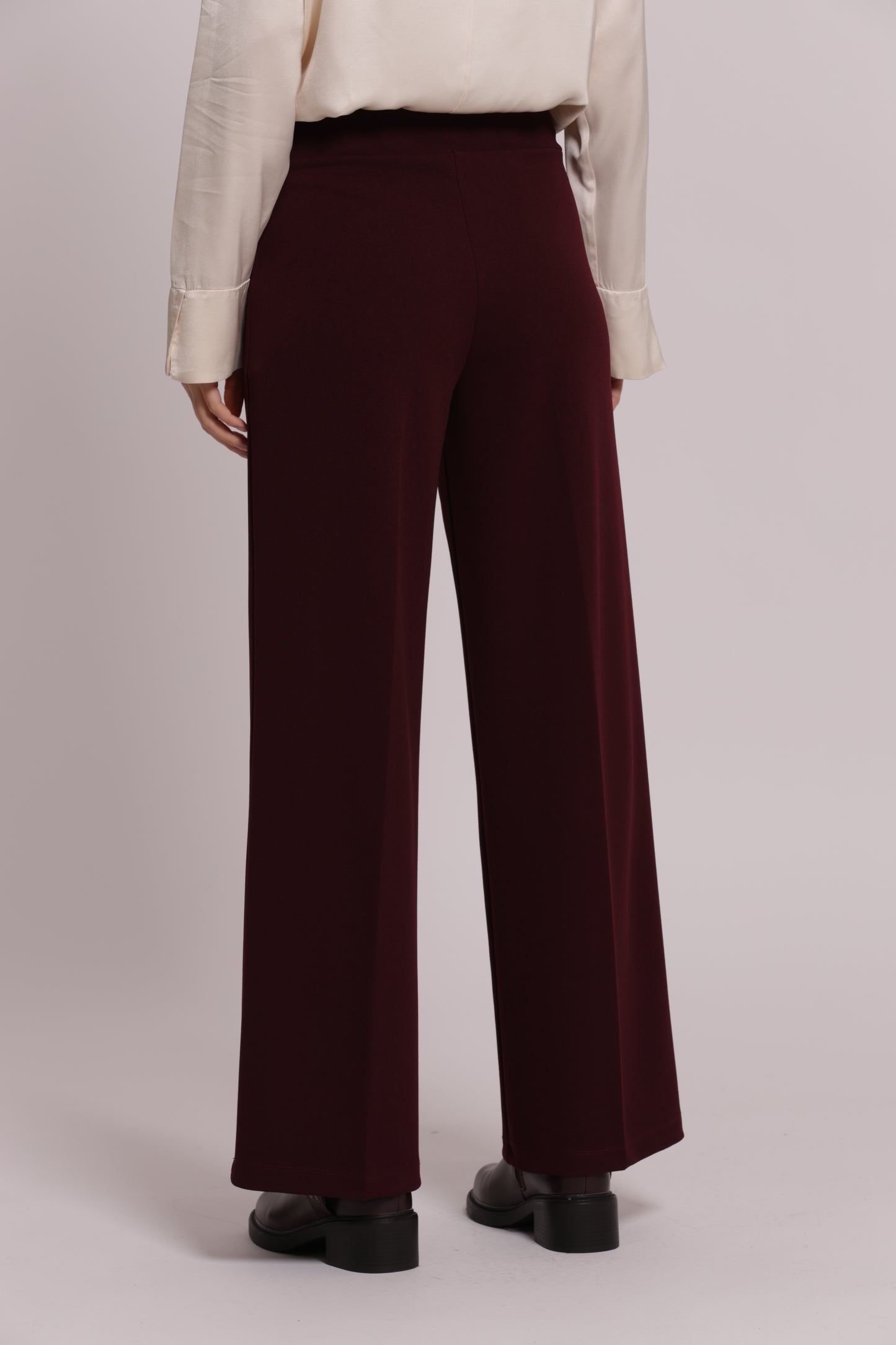 PANTALONE PALAZZO IN SCUBA CREPE