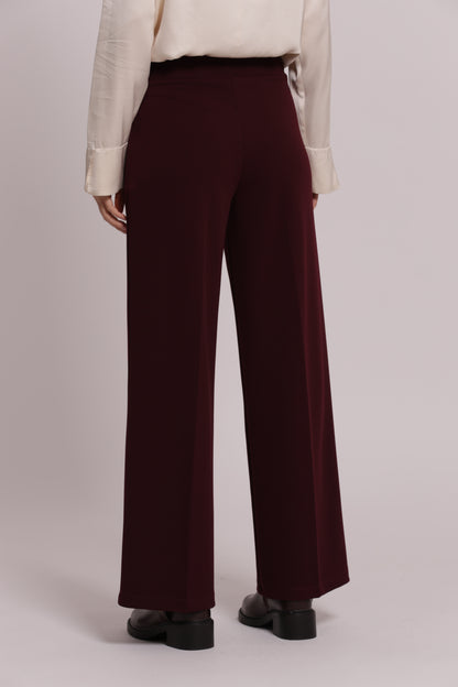 PANTALONE PALAZZO IN SCUBA CREPE