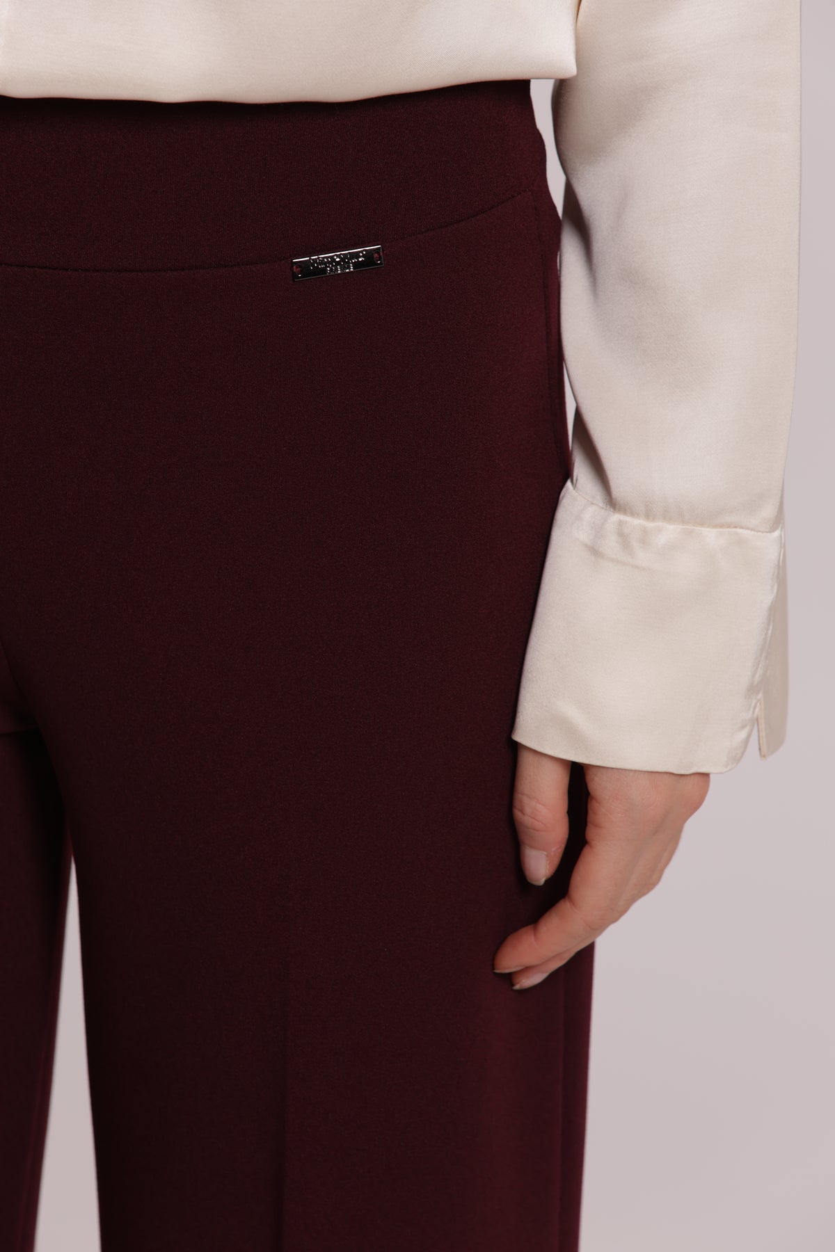 PANTALONE PALAZZO IN SCUBA CREPE