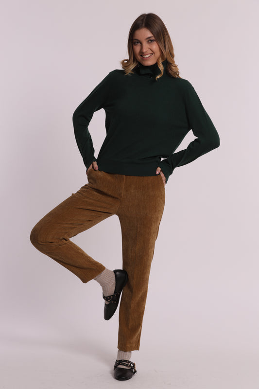 PANTALONE SIGARETTA IN VELLUTO