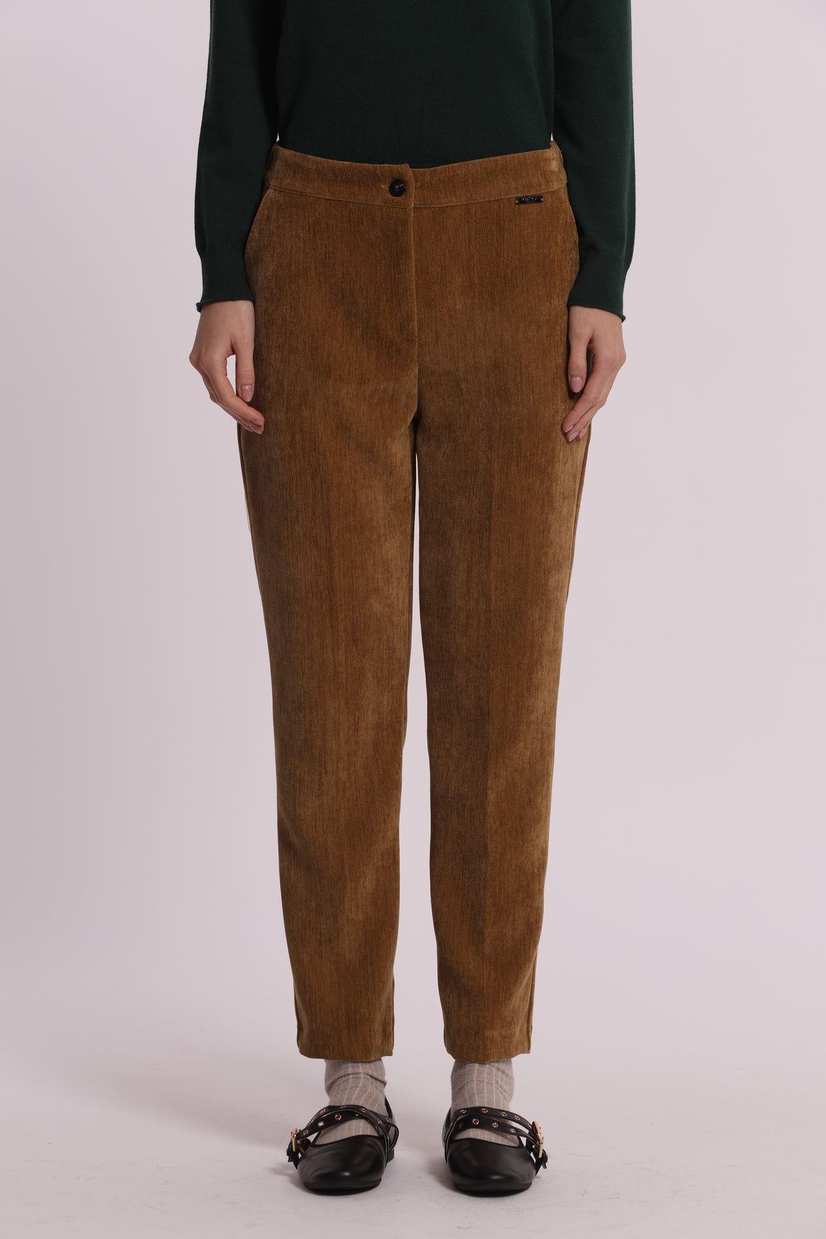 PANTALONE SIGARETTA IN VELLUTO