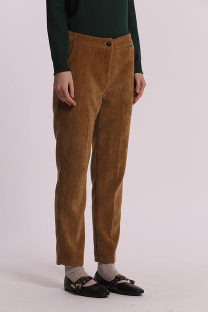 PANTALONE SIGARETTA IN VELLUTO