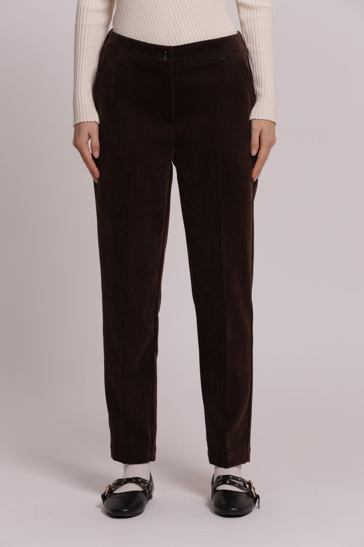 PANTALONE SIGARETTA IN VELLUTO