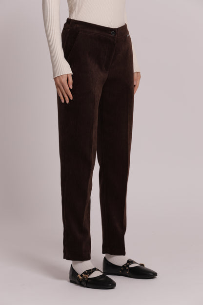 PANTALONE SIGARETTA IN VELLUTO