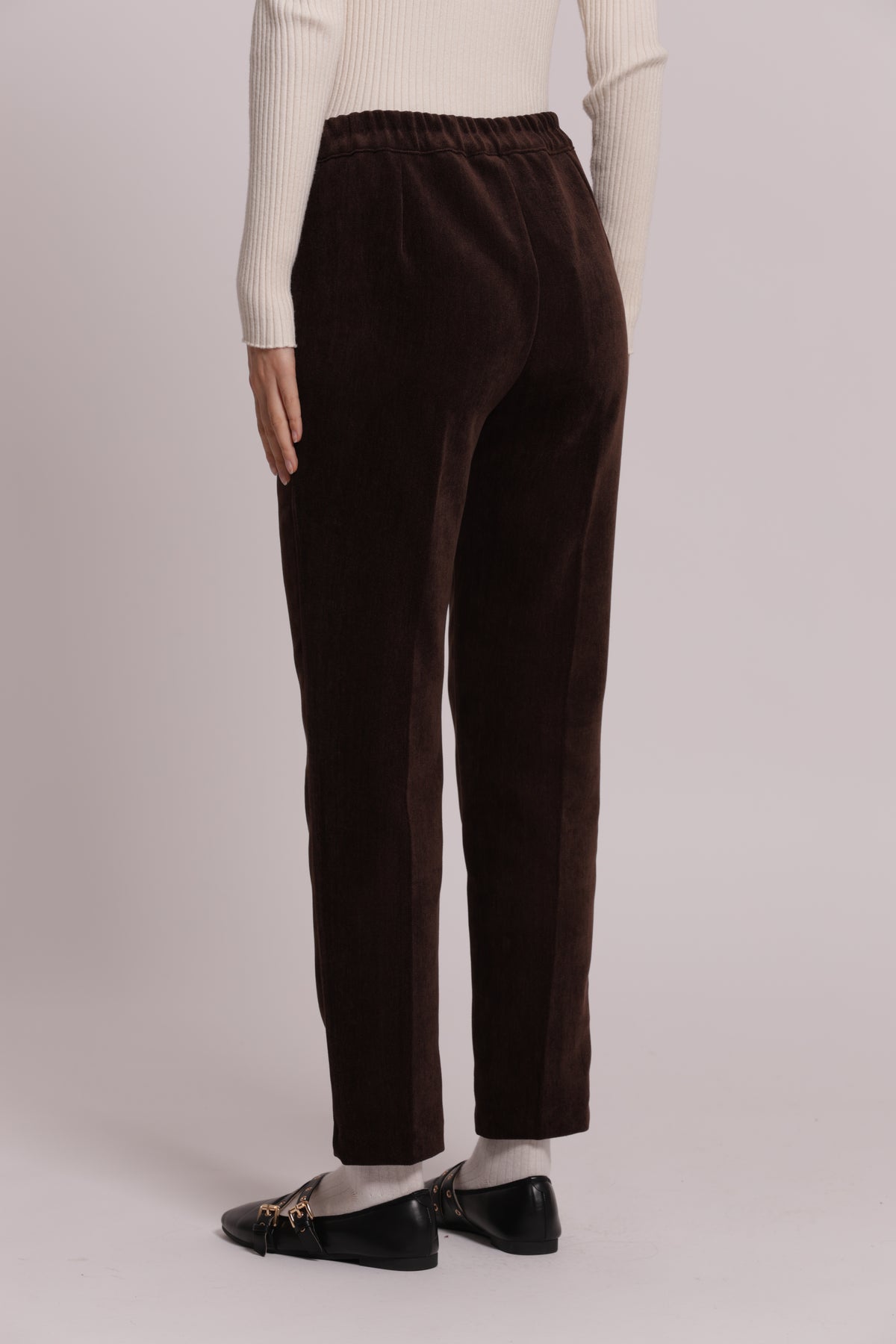 PANTALONE SIGARETTA IN VELLUTO