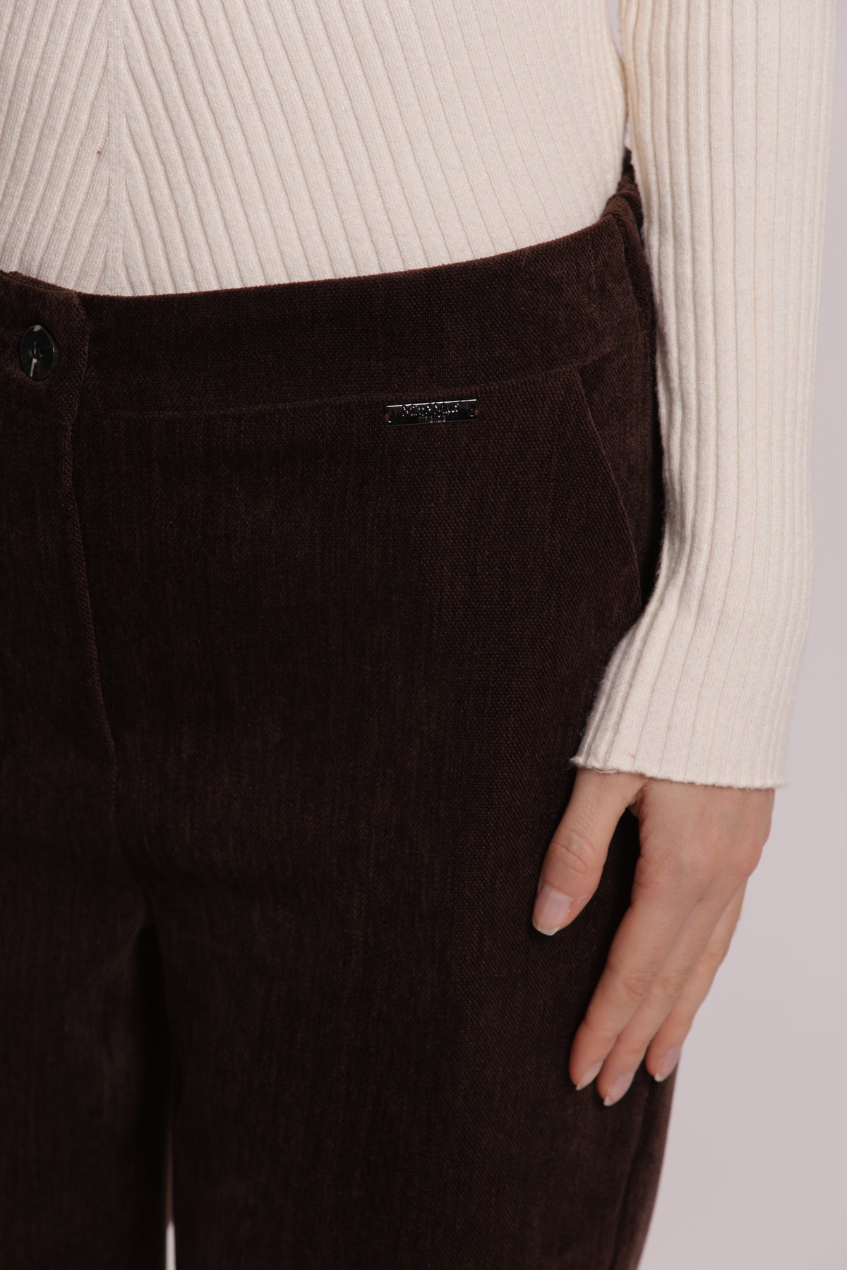 PANTALONE SIGARETTA IN VELLUTO