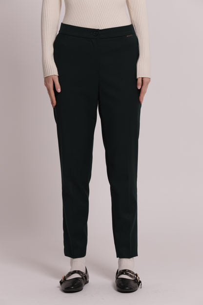 PANTALONE SIGARETTA CON ELASTICO DIETRO