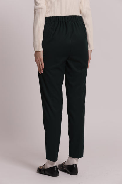 PANTALONE SIGARETTA CON ELASTICO DIETRO