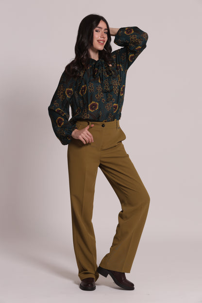 PANTALONE PALAZZO CON ELASTICO DIETRO