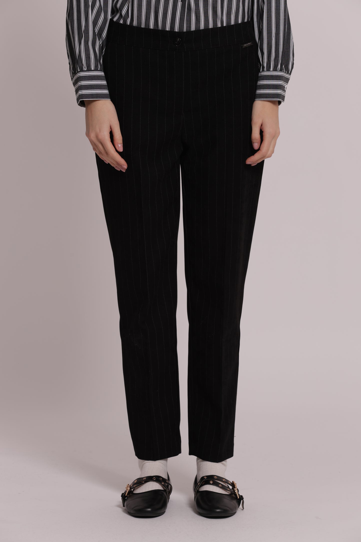 PANTALONE SIGARETTA GESSATO
