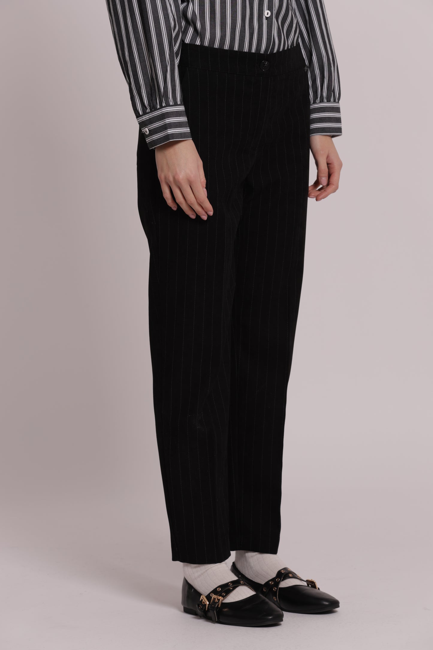 PANTALONE SIGARETTA GESSATO