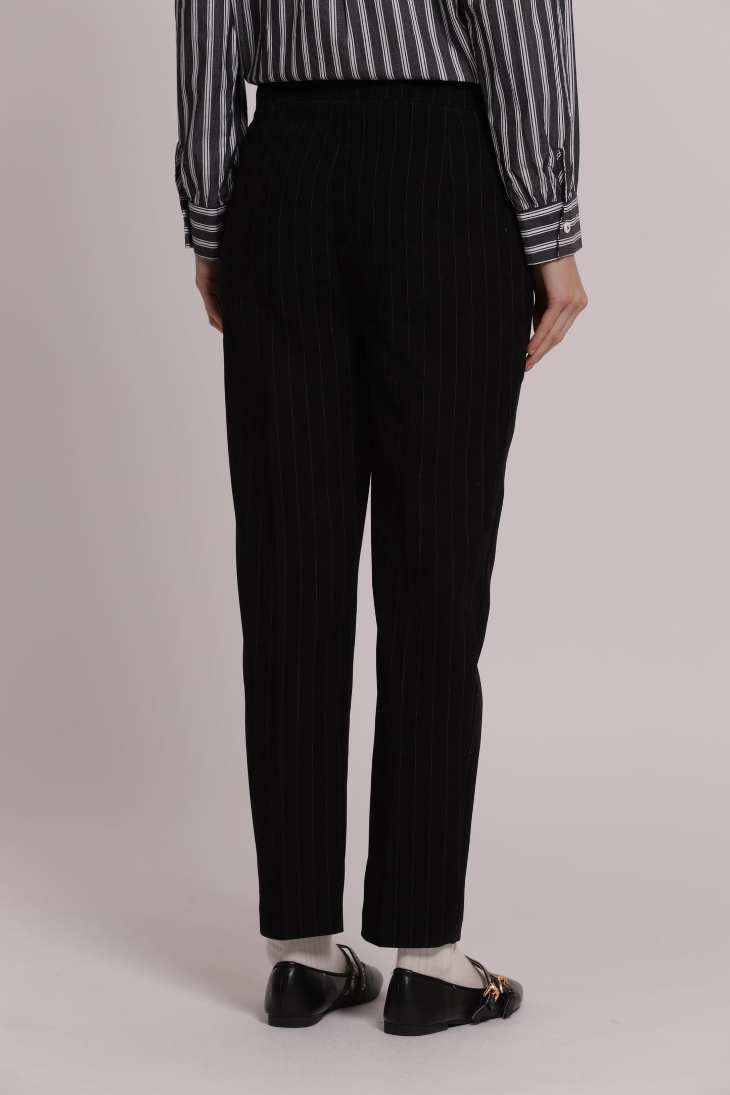 PANTALONE SIGARETTA GESSATO