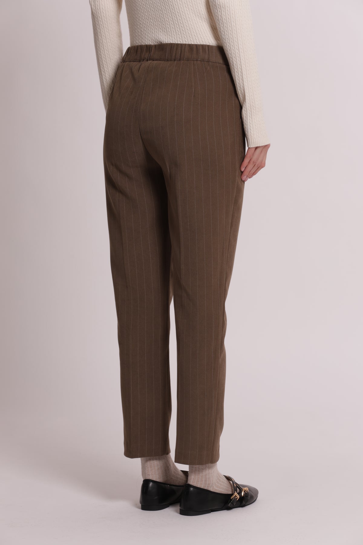 PANTALONE SIGARETTA GESSATO
