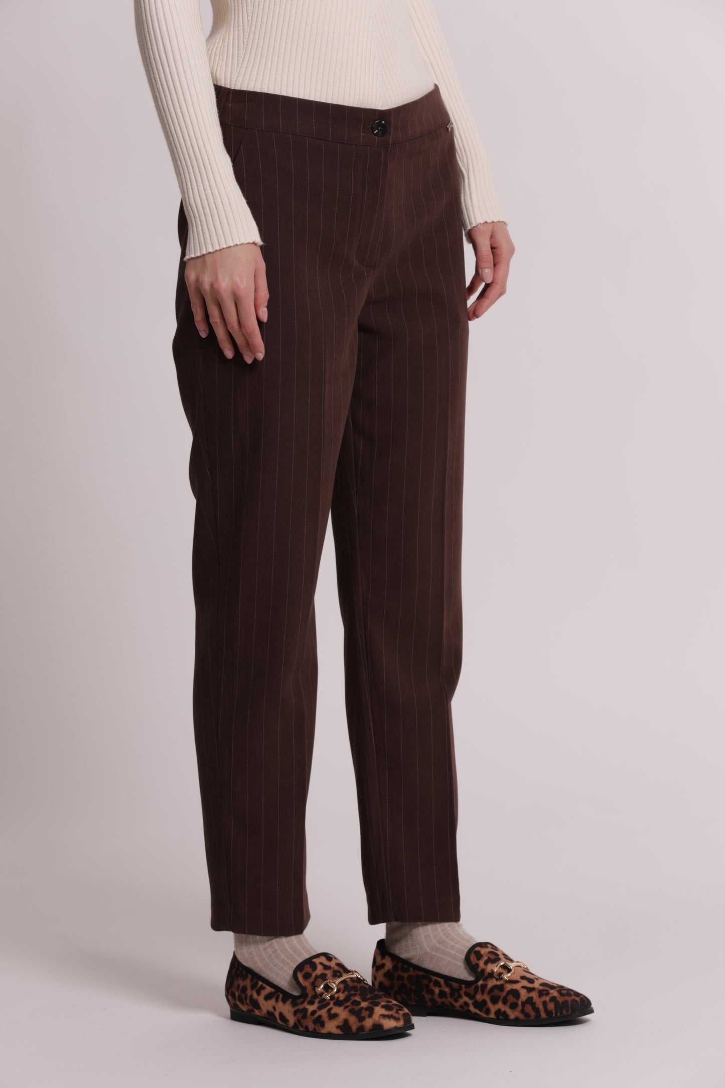 PANTALONE SIGARETTA GESSATO