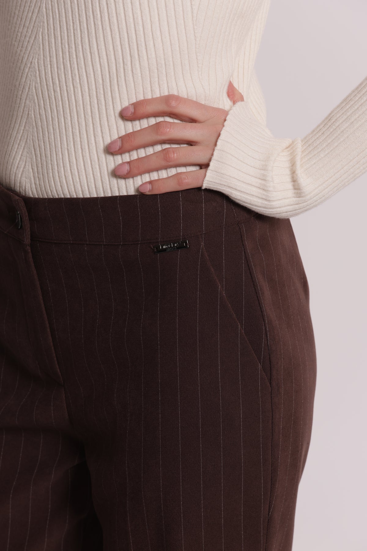PANTALONE SIGARETTA GESSATO