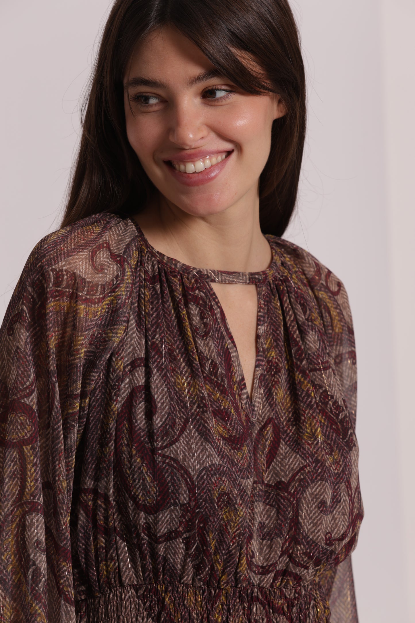 ABITO CORTO IN FANTASIA PAISLEY
