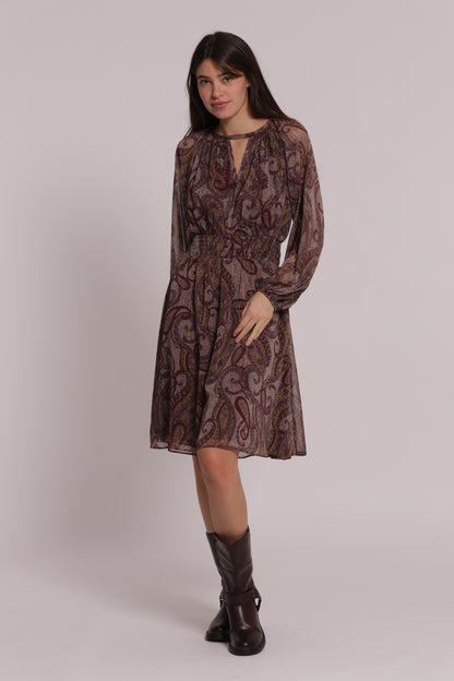 ABITO CORTO IN FANTASIA PAISLEY