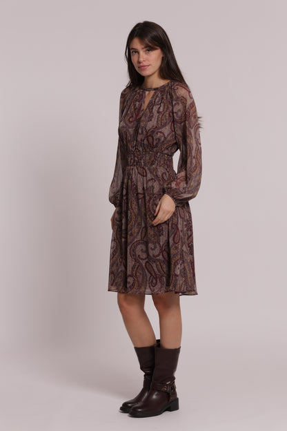 ABITO CORTO IN FANTASIA PAISLEY