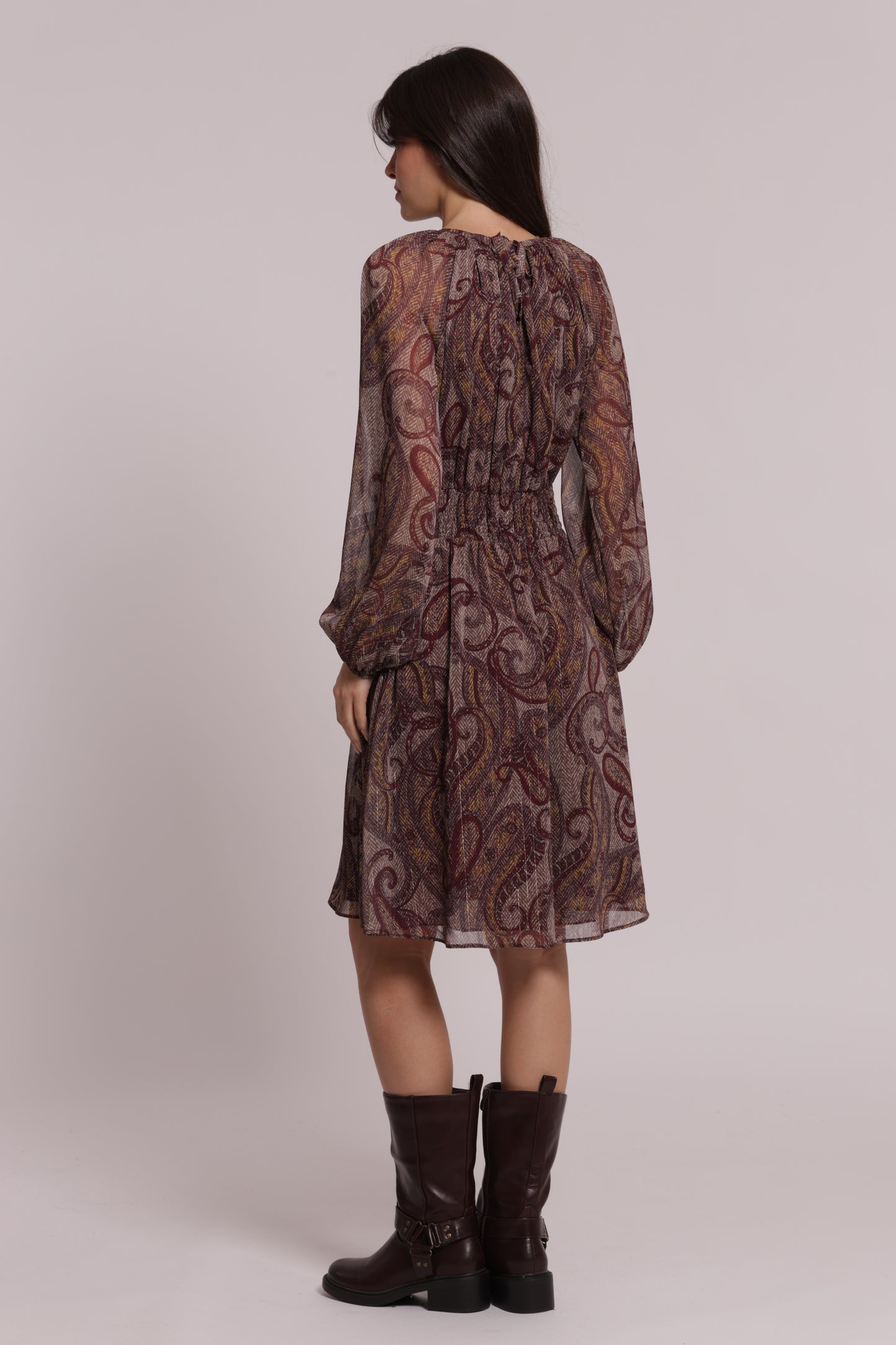 ABITO CORTO IN FANTASIA PAISLEY