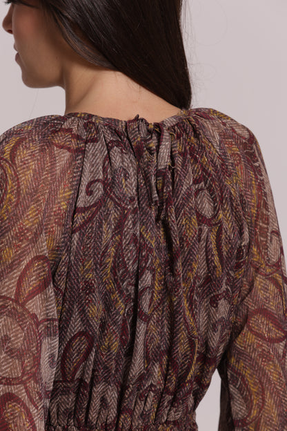 ABITO CORTO IN FANTASIA PAISLEY