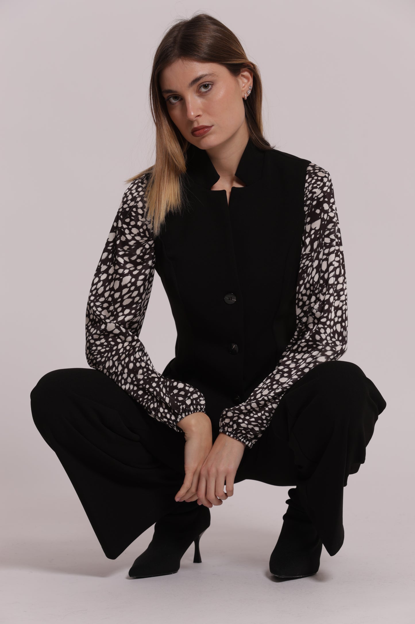 GILET IN SCUBA CREPE