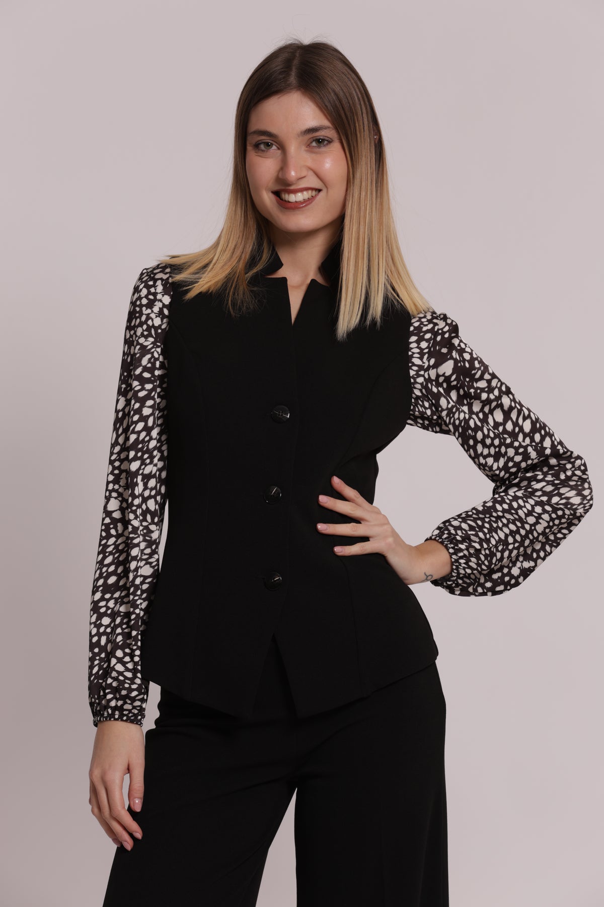 GILET IN SCUBA CREPE