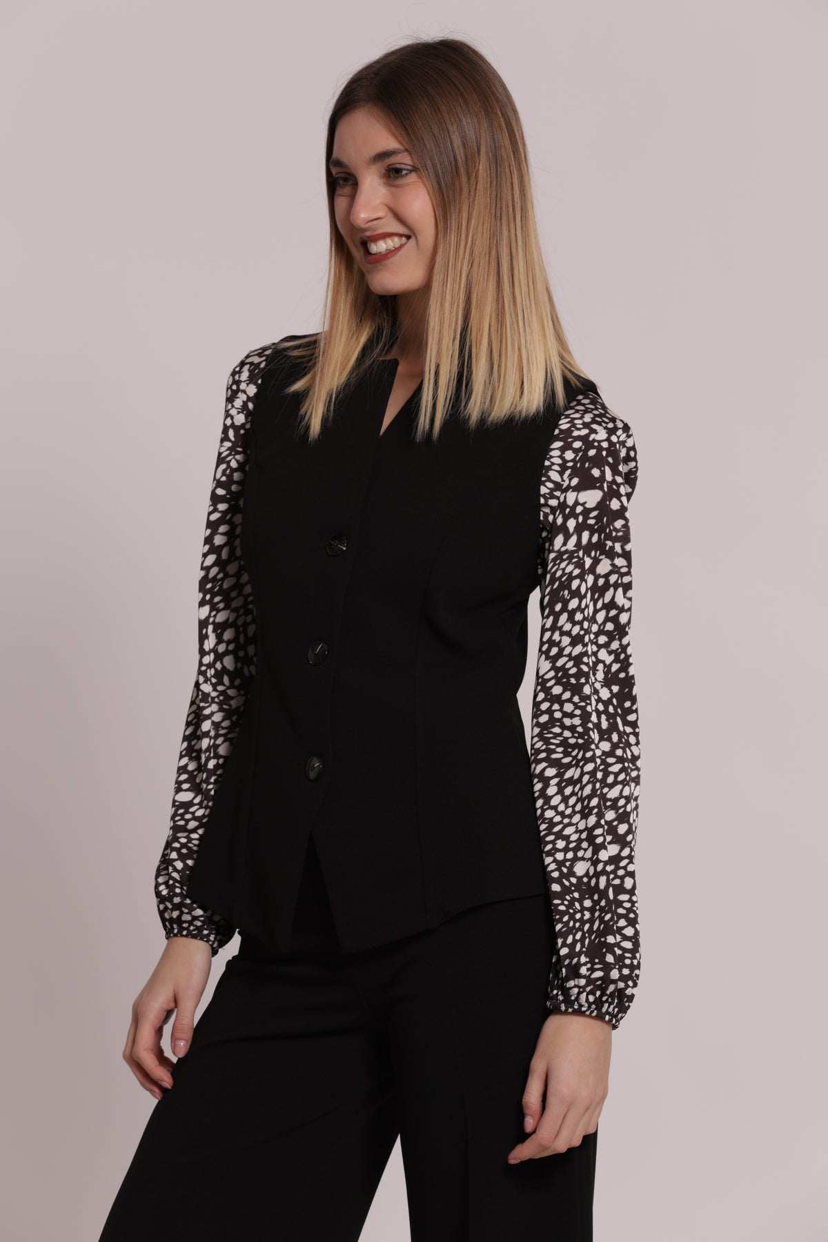 GILET IN SCUBA CREPE