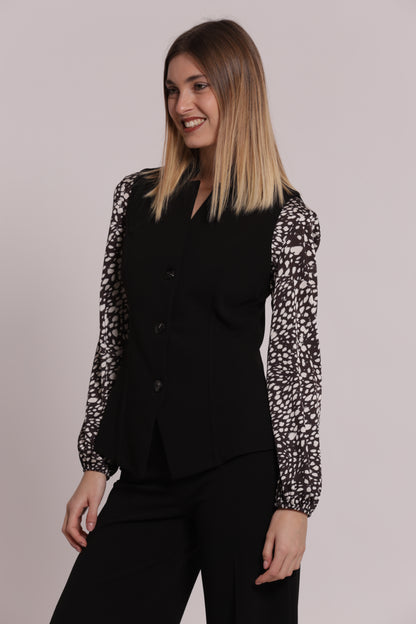 GILET IN SCUBA CREPE
