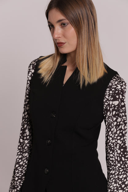 GILET IN SCUBA CREPE