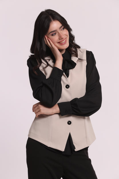 GILET IN SCUBA CREPE